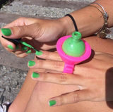 Silicone Finger Ring Nail Polish Holder
