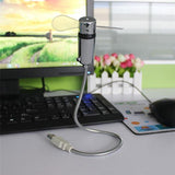 Mini Flexible LED Light USB Fan Time Clock