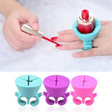 Silicone Finger Ring Nail Polish Holder