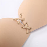 Seamless Invisible Silicone Strapless Push Up Bra