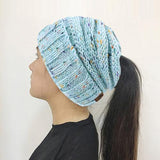 Knitted Beanie Bun Ponytail